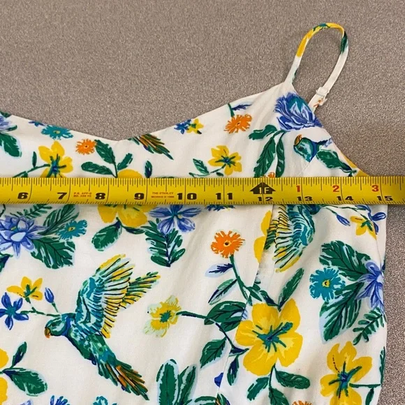 Old Navy Floral Mini Dress with Yellow and Green Accents - Picture 5 of 7